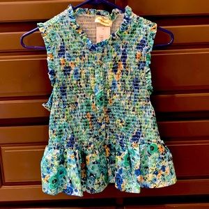 Pink Ripple top, Large (runs small), NWT